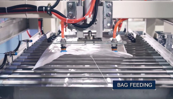Automatic 10kg-50kg Sugar Salt Rice Grain Granule Weighing Filing Sewing Bag Packing Machine Factory Production Line