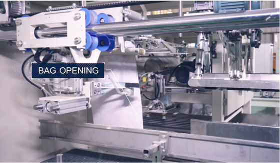 Automatic 10kg-50kg Sugar Salt Rice Grain Granule Weighing Filing Sewing Bag Packing Machine Factory Production Line
