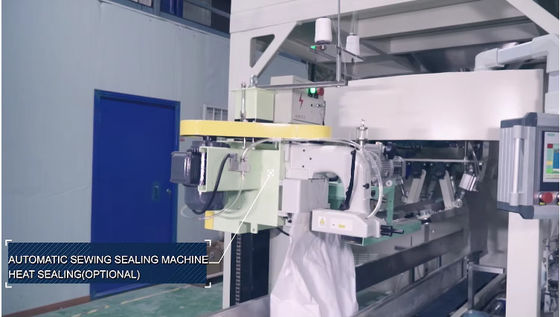 Customizable Fully Automatic Bag Filler and Stitching Machine 10kg 50kg Wood Pellets Double Bucket Packing Machine
